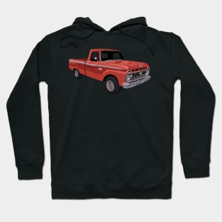 An Old Red Ford Pickup Hoodie